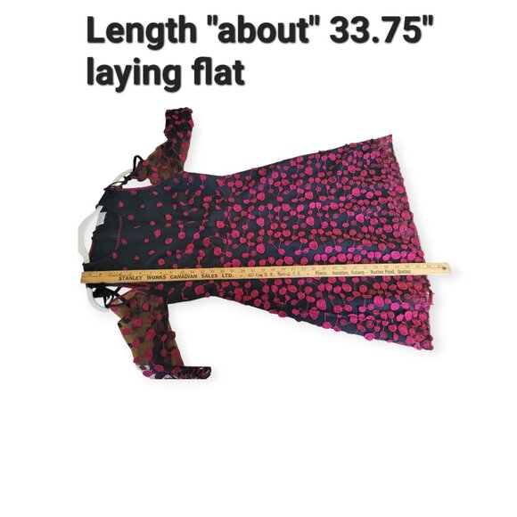 XS Foxiedox Embroidered Cut-Out Shoulder Dress - Picture 6 of 7